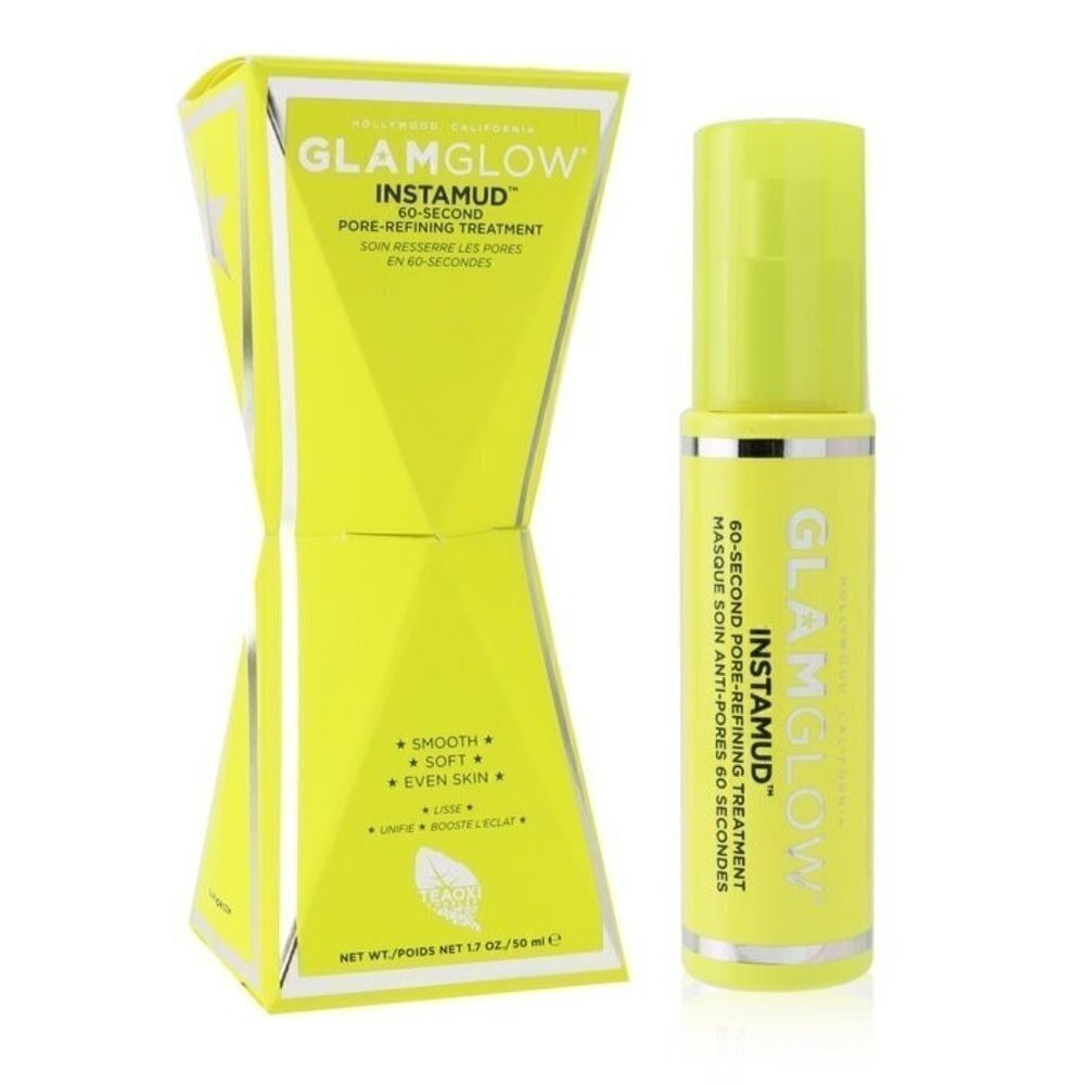 GLAMGLOW BNIB Facial Mask InstaMud 60-Second Pore-Refining Treatment 1.7 Oz